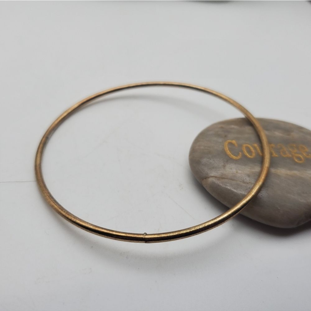 Gold tone slim slider bracelet‎ bangle